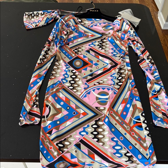 Emilio Pucci Patterned Long Sleeve Dress